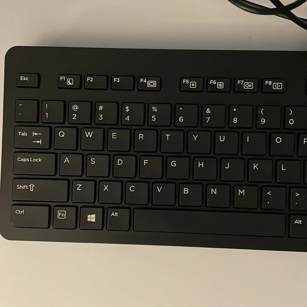 HP Keyboard, New, 17.5 inches long, black